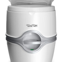Thetford Porta Potti Portable Toilet, White, Push Button, 5.5-Gallon