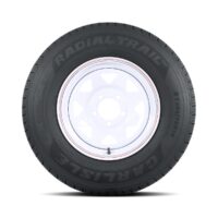 Carlisle ST205/75R14 Trailer Tire with 14x6 Steel Wheel, White
