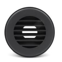 B&B Molders Round Duct Register, 4 Inch, Black