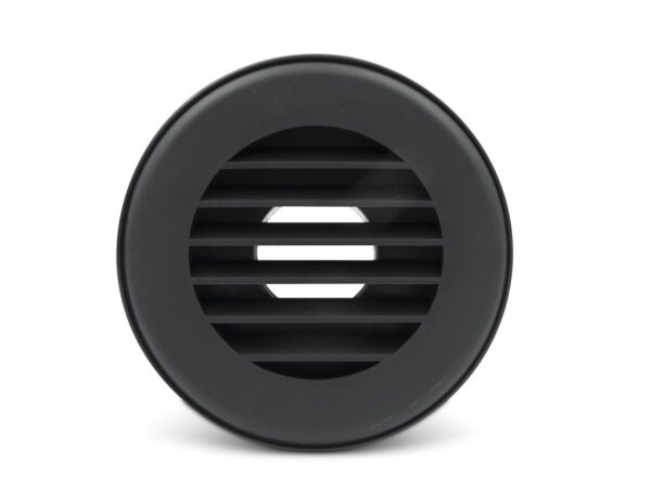 B&B Molders Round Duct Register, 4 Inch, Black