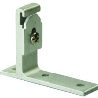 JR Products L-Shape Type B Wall Curtain Track Bracket, Silver, Set of 2