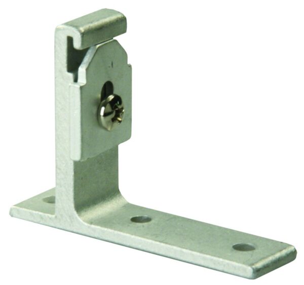 JR Products L-Shape Type B Wall Curtain Track Bracket, Silver, Set of 2