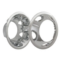 Coast To Coast 17-Inch 8-Lug Wheel Simulator, Chrome Plated, ABS, Set of 4