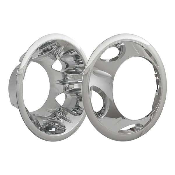 Coast To Coast 17-Inch 8-Lug Wheel Simulator, Chrome Plated, ABS, Set of 4