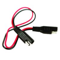 WirthCo 2-Flat Trailer Wiring Connector, Black, 16-Inch, 18 Gauge