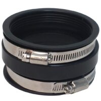 Valterra Flexible Sewer Coupler, 3-Inch ABS, Black