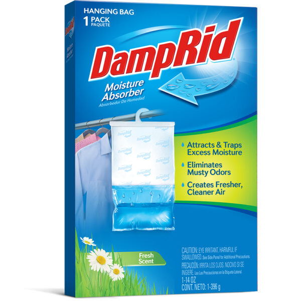 WM Barr DampRid Fresh Scent Hanging Moisture Absorber, 14 Ounce