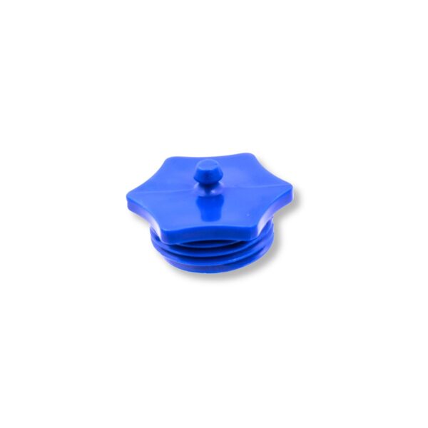 Duraflex Gator Waste Tank Insert Threaded Plug, 0.75 Inch, Blue