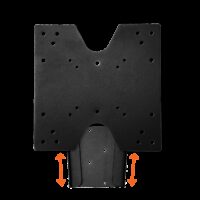 MOR/ryde TV Wall Mount, VESA 200x200, 50 lb Capacity, Black