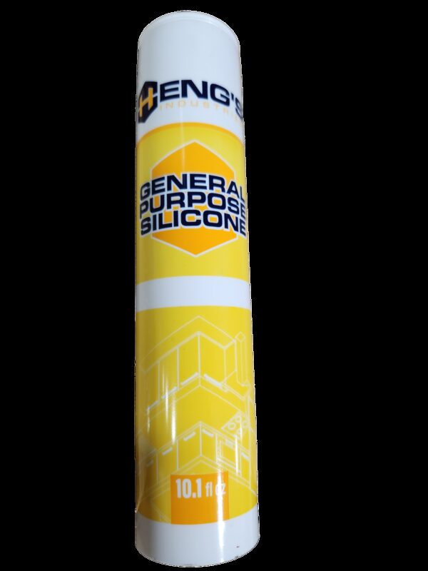 Heng's Nu Flex 302 Silicone Caulk, Clear, 10 oz Cartridge