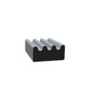 Clean Seal Ribbed Window Channel Seal, Black, 50 Feet