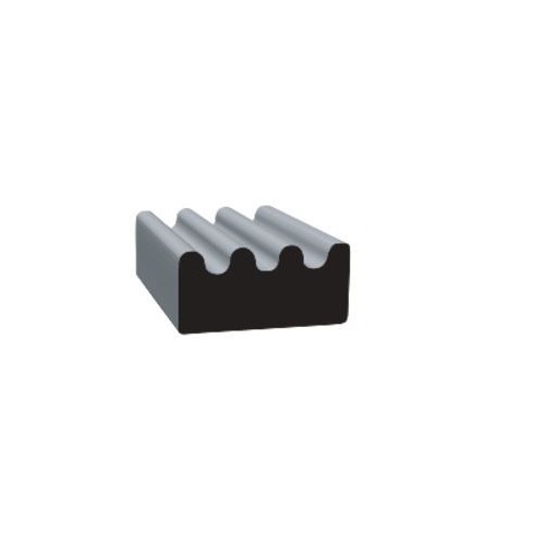 Clean Seal Ribbed Window Channel Seal, Black, 50 Feet