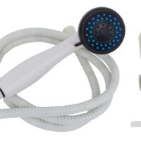 Phoenix Products Hand Held Shower Head, White, 3-Function, 60 Inch Hose