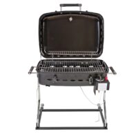 Faulkner Portable Propane Barbeque Grill, 11,000 BTU, Black