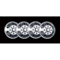 Wheel Masters 16.5 Inch 8-Hole Stainless Steel Wheel Cover Set, Silver