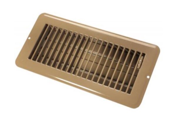 JR Products Heating/Cooling Register 11-1/2x5-9/16 Inch, Brown with Damper