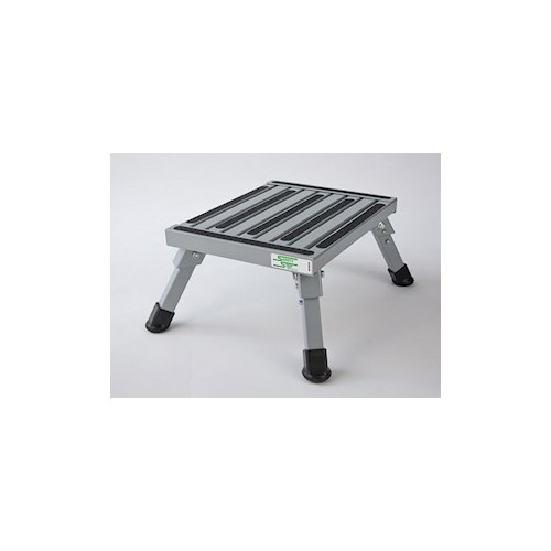 Safety Step Single Step Stool, 14 x 11 x 7 Inches, 1000 Pound Capacity, Silver