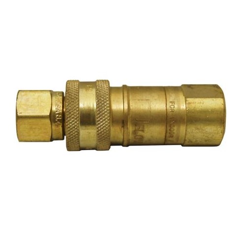AP Products Propane Quick Connect, 3/8 Inch Female, Gold