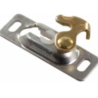 JR Products Interior Door Roller Mounting Plate, Top-Mounted, Silver