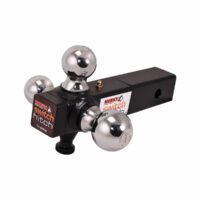 Husky Towing Switch Hitch Tri-Ball, 2 Inch Receiver, Black