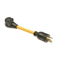 Arcon 30 Ampere Twist-Lock to RV Power Adapter Cord, 12 Inch, Black