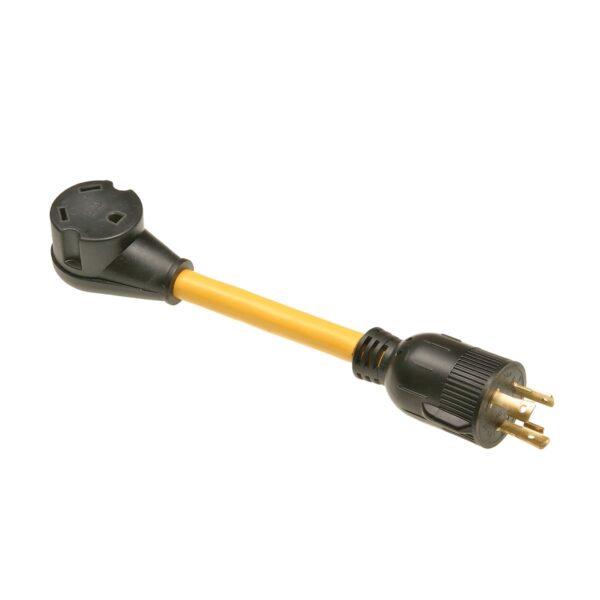 Arcon 30 Ampere Twist-Lock to RV Power Adapter Cord, 12 Inch, Black