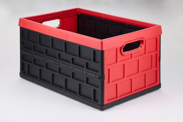 Space Made Collapsible Storage Container, Red, 385 lb Capacity