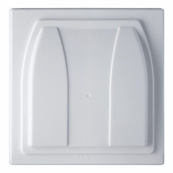 RV Designer Roof Vent Lid, 14x14 White with Elixir/Ventline Hinges