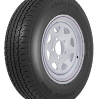 Americana ST-175-80-13 Tire/Wheel Assembly, Radial, White, 13 x 4.5 in