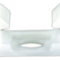 JR Products Type E Snap-In Curtain Glider, White Plastic, Set of 14