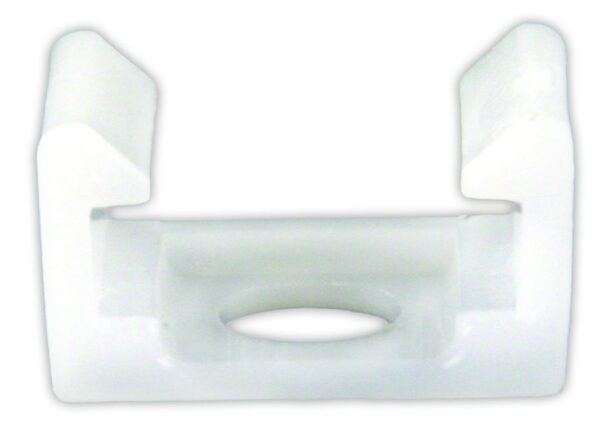 JR Products Type E Snap-In Curtain Glider, White Plastic, Set of 14