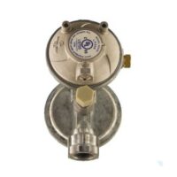 Cavagna Group Low Pressure 2-Stage Propane Regulator, Vertical, 160,000 BTU with Shut-Off Valve