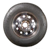 Demco Trailer Tire and Wheel Assembly, ST 205-75-14, 1,760 lb, Silver