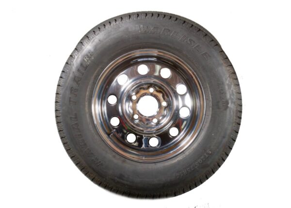 Demco Trailer Tire and Wheel Assembly, ST 205-75-14, 1,760 lb, Silver
