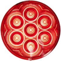 Peterson LED Stop/Tail/Turn Trailer Light, Red, Round