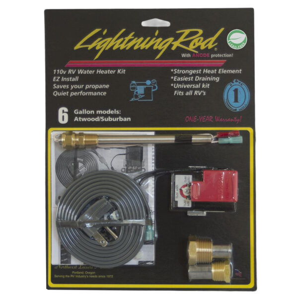 Western Leisure Water Heater Converter Kit, 6 Gallon, 110V