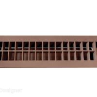 RV Designer Heating and Cooling Register, 12 x 3-1/2 Inch, Floor Mount, Tan