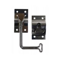 JR Products T-Style Door Catch 6 Inch, Stainless Steel, Silver