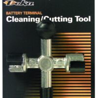 East Penn 3-Way Battery Terminal Cleaner, Steel, Black and Silver