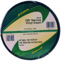 JR Products Trim Molding Insert 3/4 Inch x 100 Feet, Black Vinyl