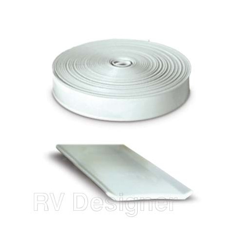 RV Designer Vinyl Trim Molding Insert, 3/4 Inch, 25 Feet, White