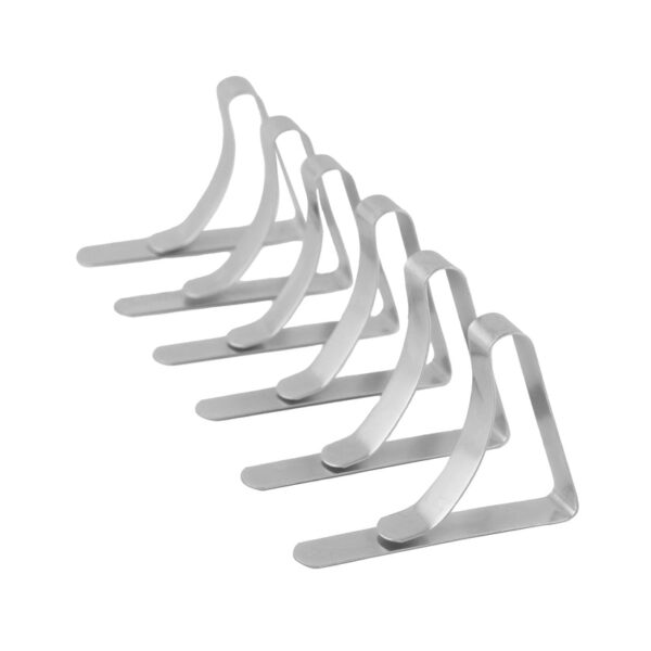 Coghlan's Tablecloth Clamp, Spring Steel, Silver, Set of 6