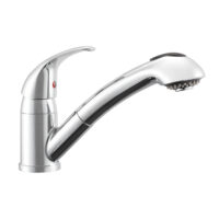 Dura Faucet Single Handle Kitchen Faucet, Pull-Out Sprayer, Chrome