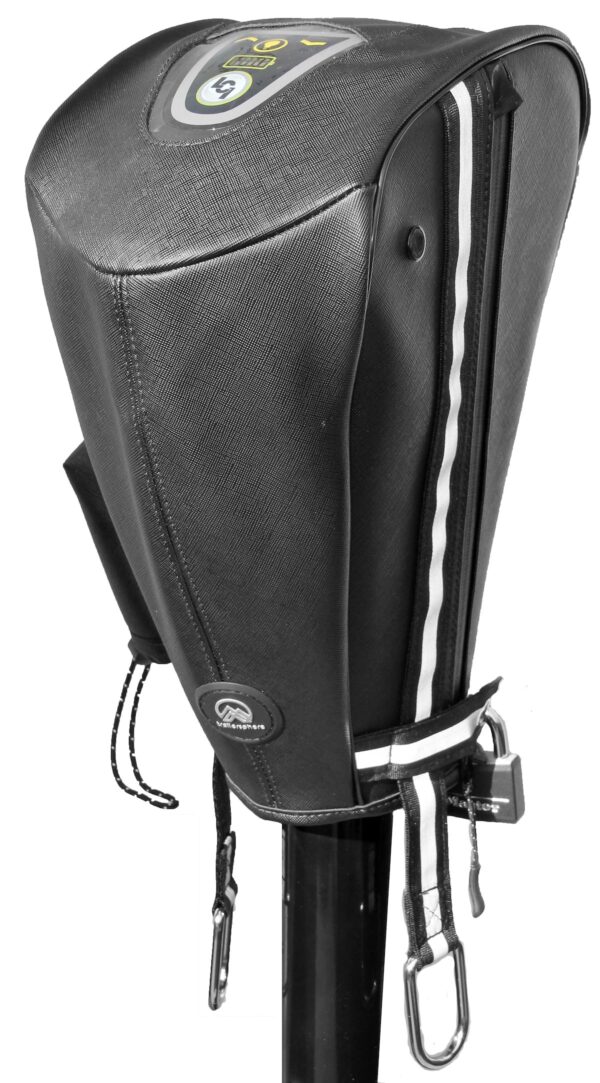 Trailersphere Tongue Jack Cover, Smart Electric Jack, Black
