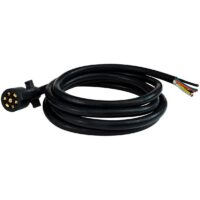 Valterra 7-Way Trailer End Connector, Black