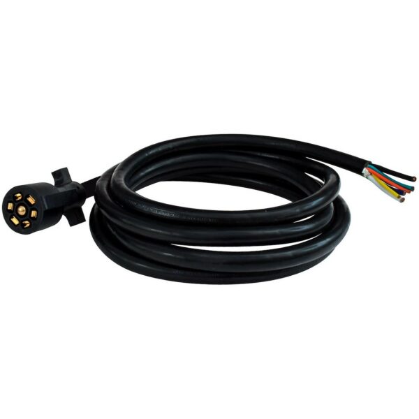 Valterra 7-Way Trailer End Connector, Black