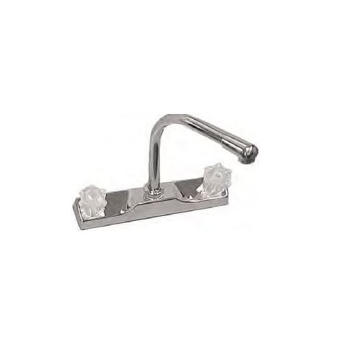 LaSalle Bristol RV Faucet, Silver, Kitchen, Deck Mount, High-Arc Spout