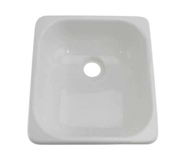 Lippert Better Bath Outdoor Kitchen Sink, Square, White