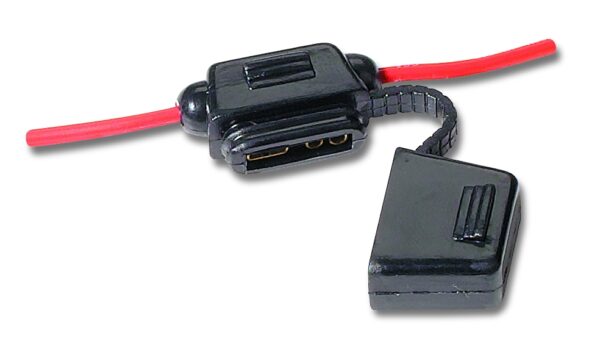 WirthCo Battery Doctor 30-Amp ATC Fuse Holder, Black, 12 AWG, 5.5-Inch