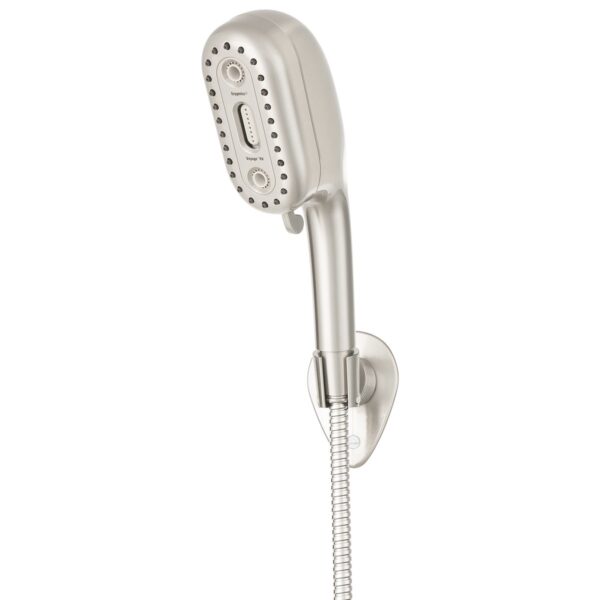 Oxygenics Voyage RV Shower Head, Ivory, Hand-Held, Brass, 4-Setting, 72-Inch Hose